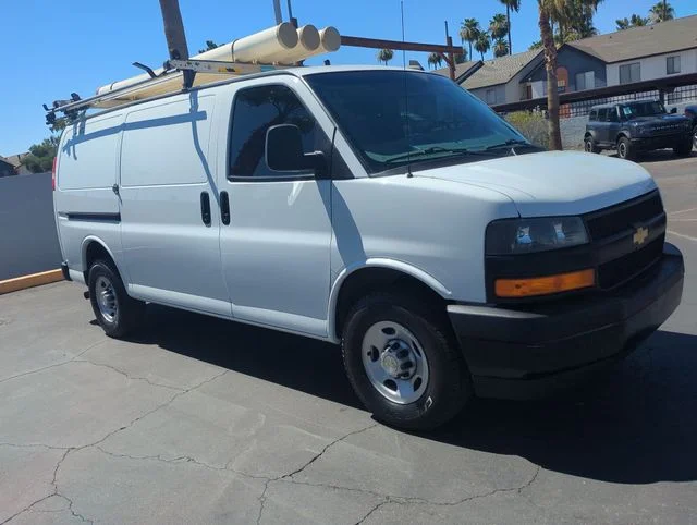 Used 2022 White Chevrolet Work Van image 1