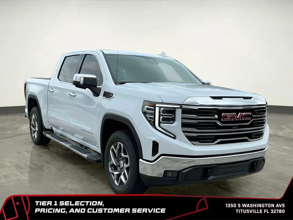 New 2026 Glacier White Tricoat GMC SLT image 12