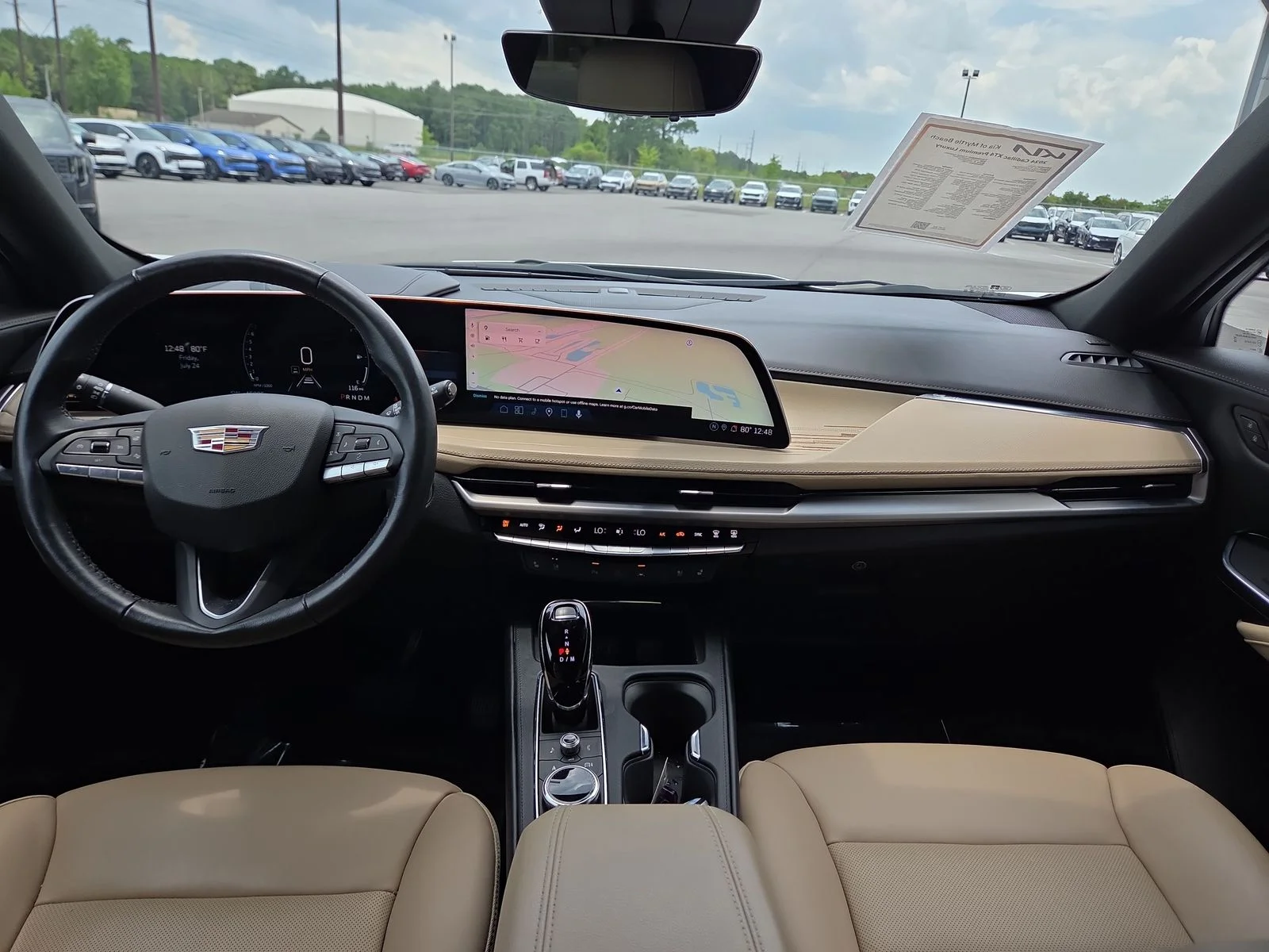 Used 2024 Crystal White Tricoat Cadillac Premium Luxury image 12