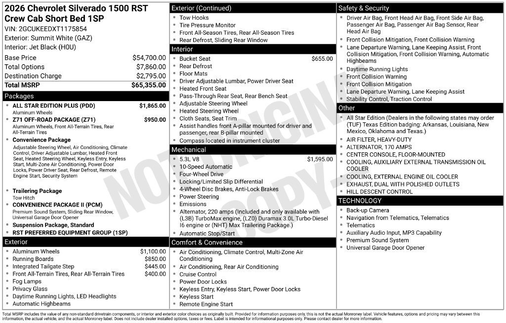 Certified Used 2026 Summit White Chevrolet RST image 42