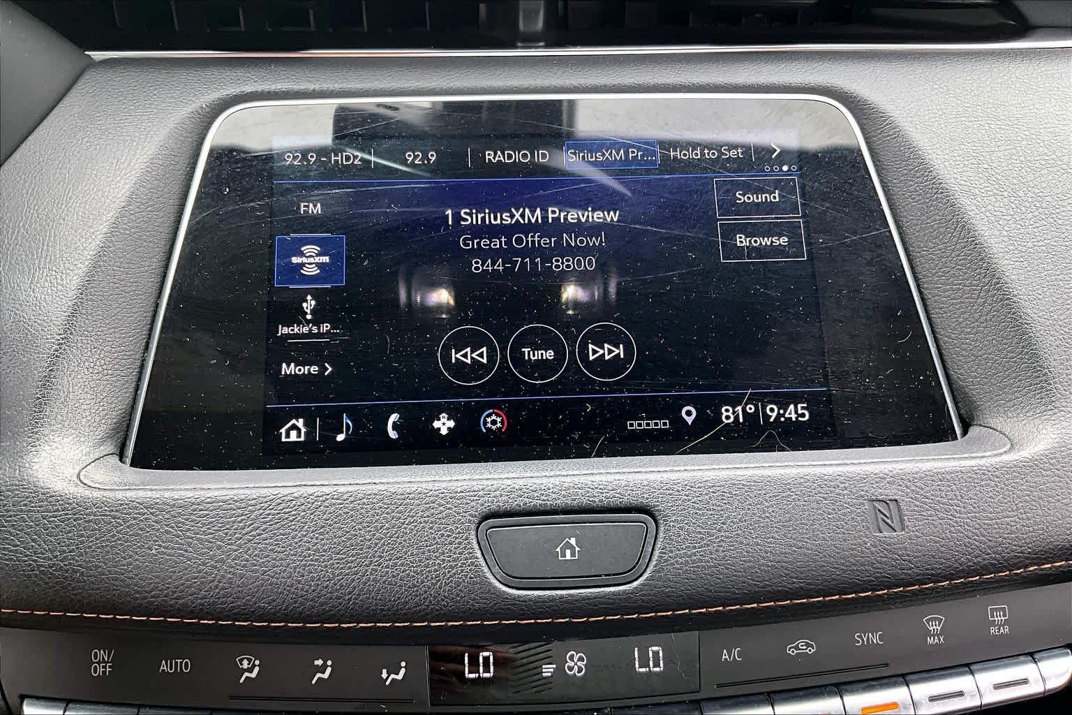 Used 2019 Stellar Black Metallic Cadillac FWD Sport image 32
