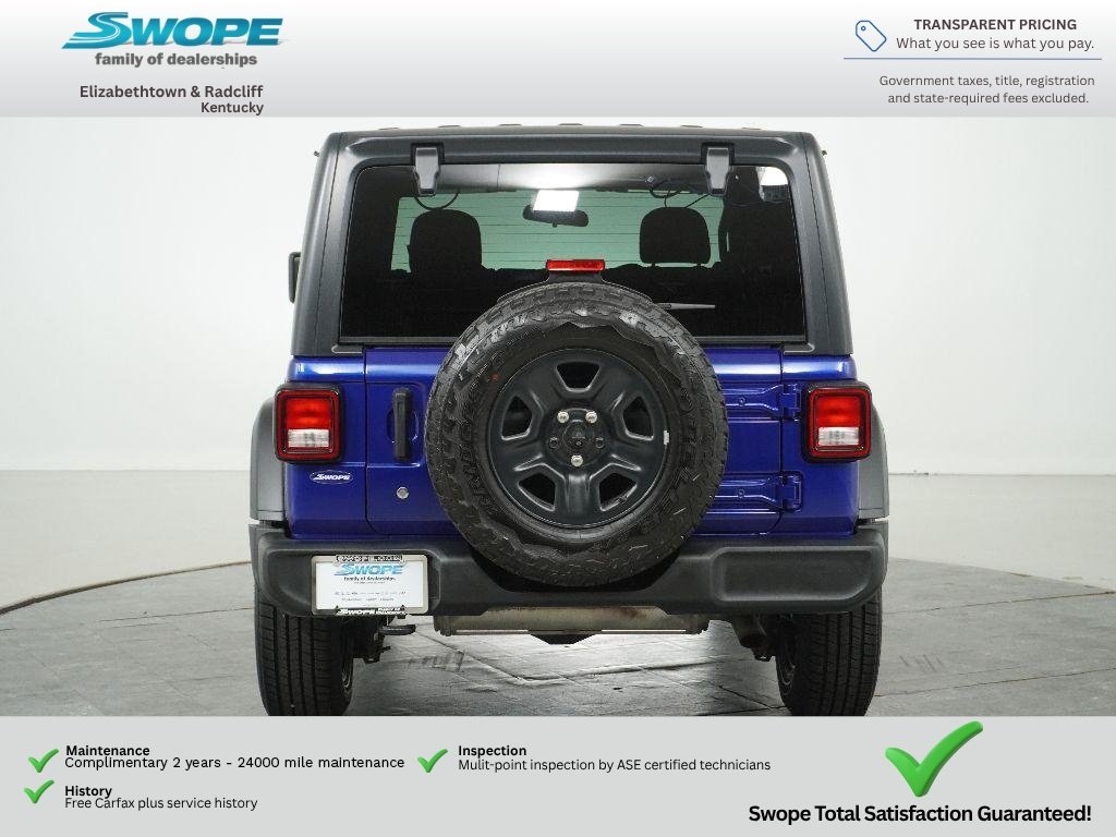Used 2018 Ocean Blue Metallic Clearcoat Jeep Sport image 4