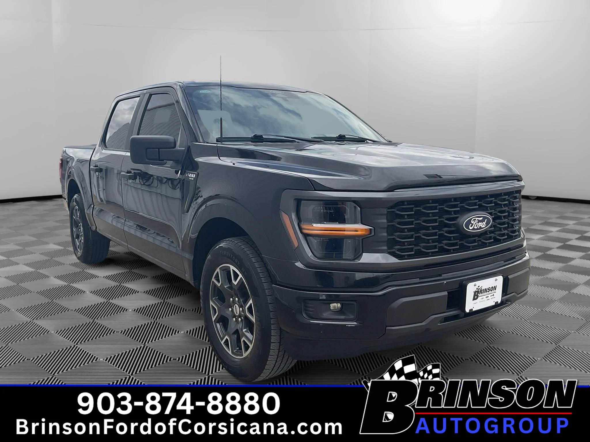 Used 2024 Agate Black Metallic Ford STX image 3