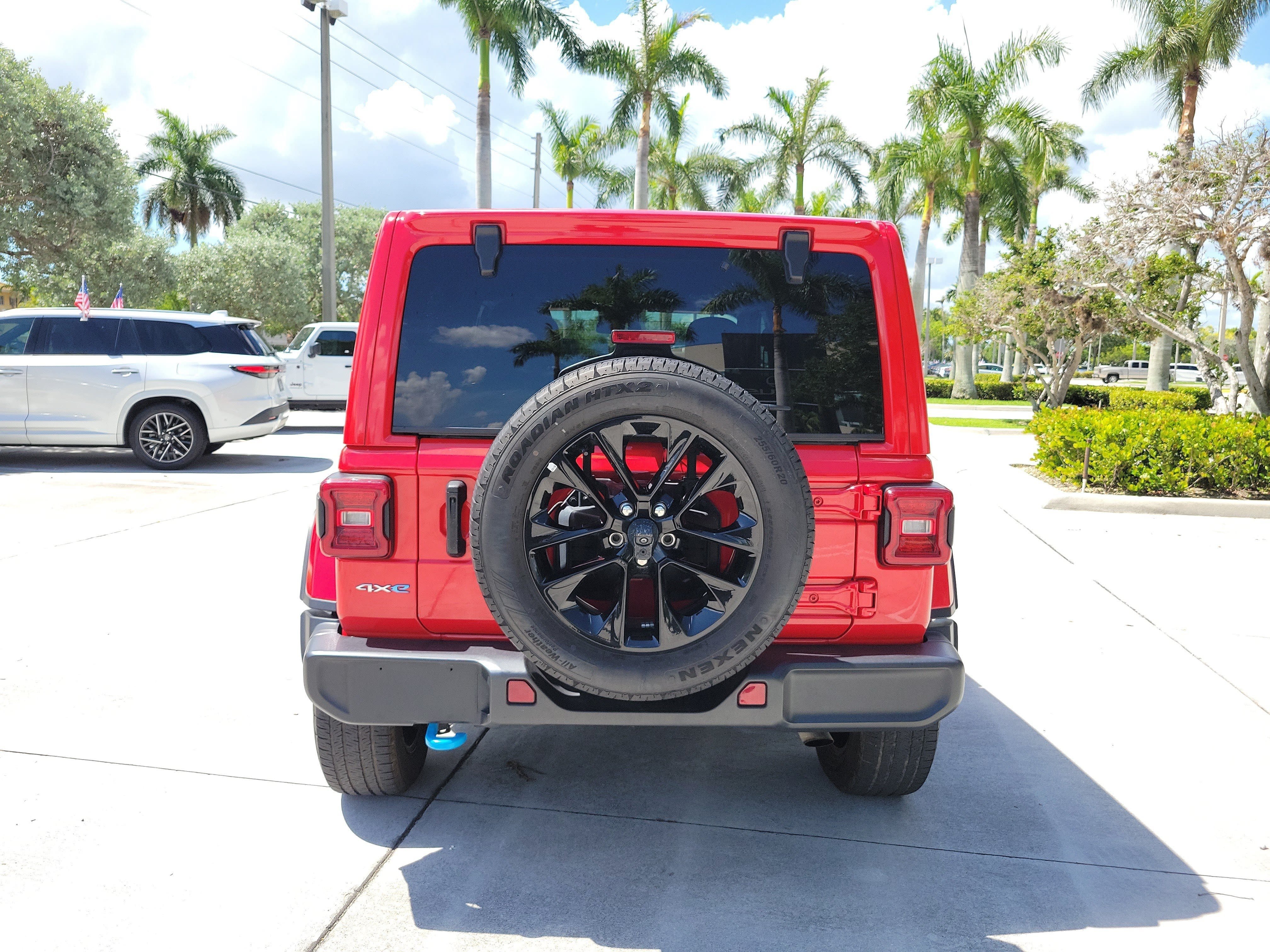 Used 2024 Firecracker Red Clearcoat Jeep Sahara image 7