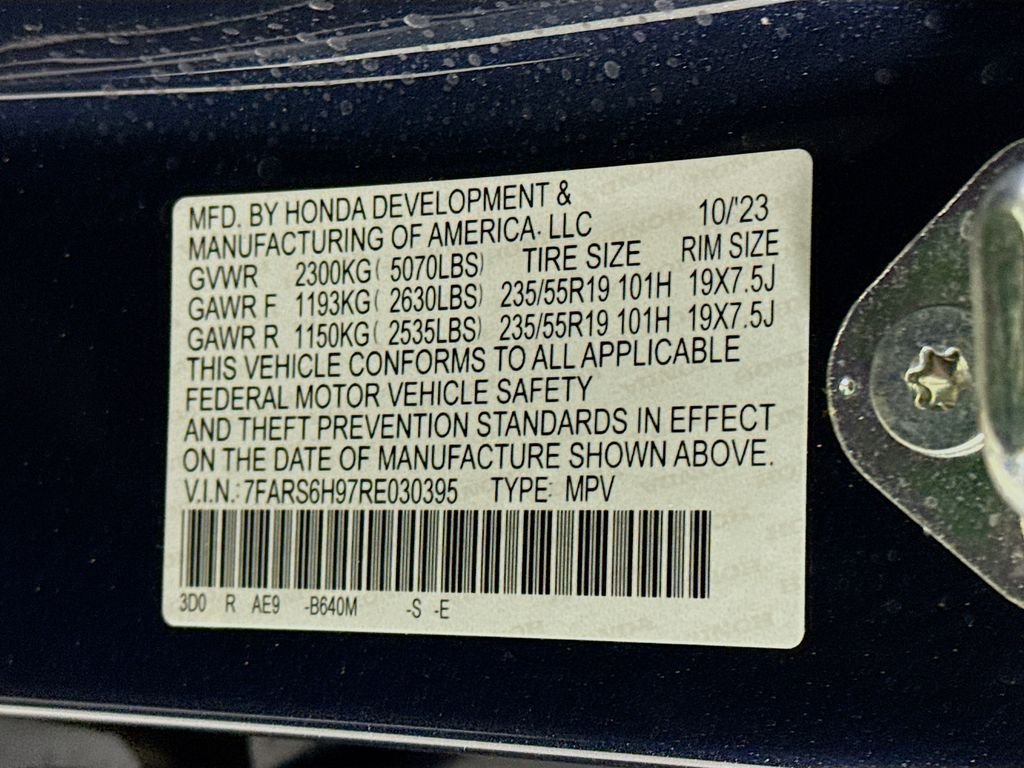 Certified Used 2024 Canyon River Blue Metallic Honda Sport Touring image 35