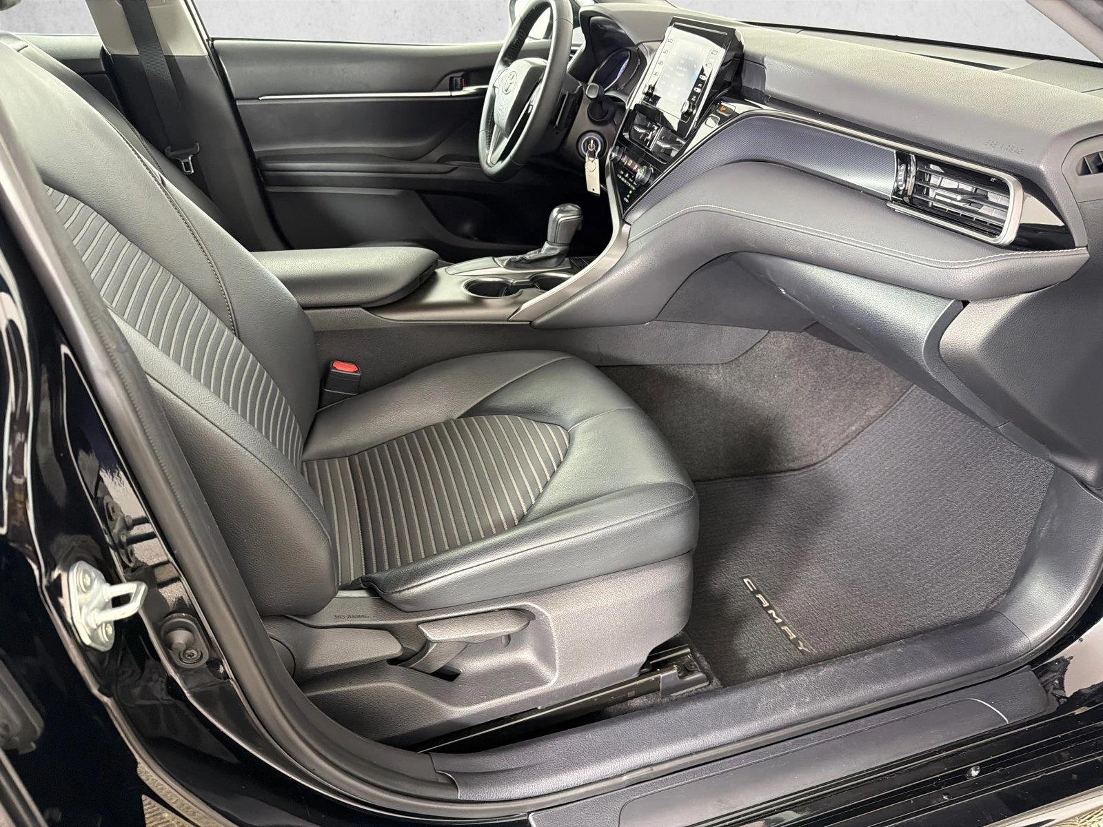 Certified Used 2021 Midnight Black Metallic Toyota SE image 13