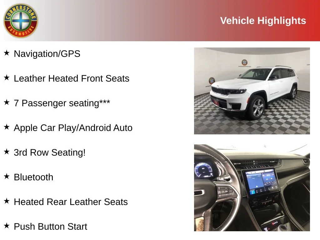 Used 2022 Jeep Grand Cherokee L Limited with VIN 1C4RJKBG4N8511133 for sale in Elk River, Minnesota