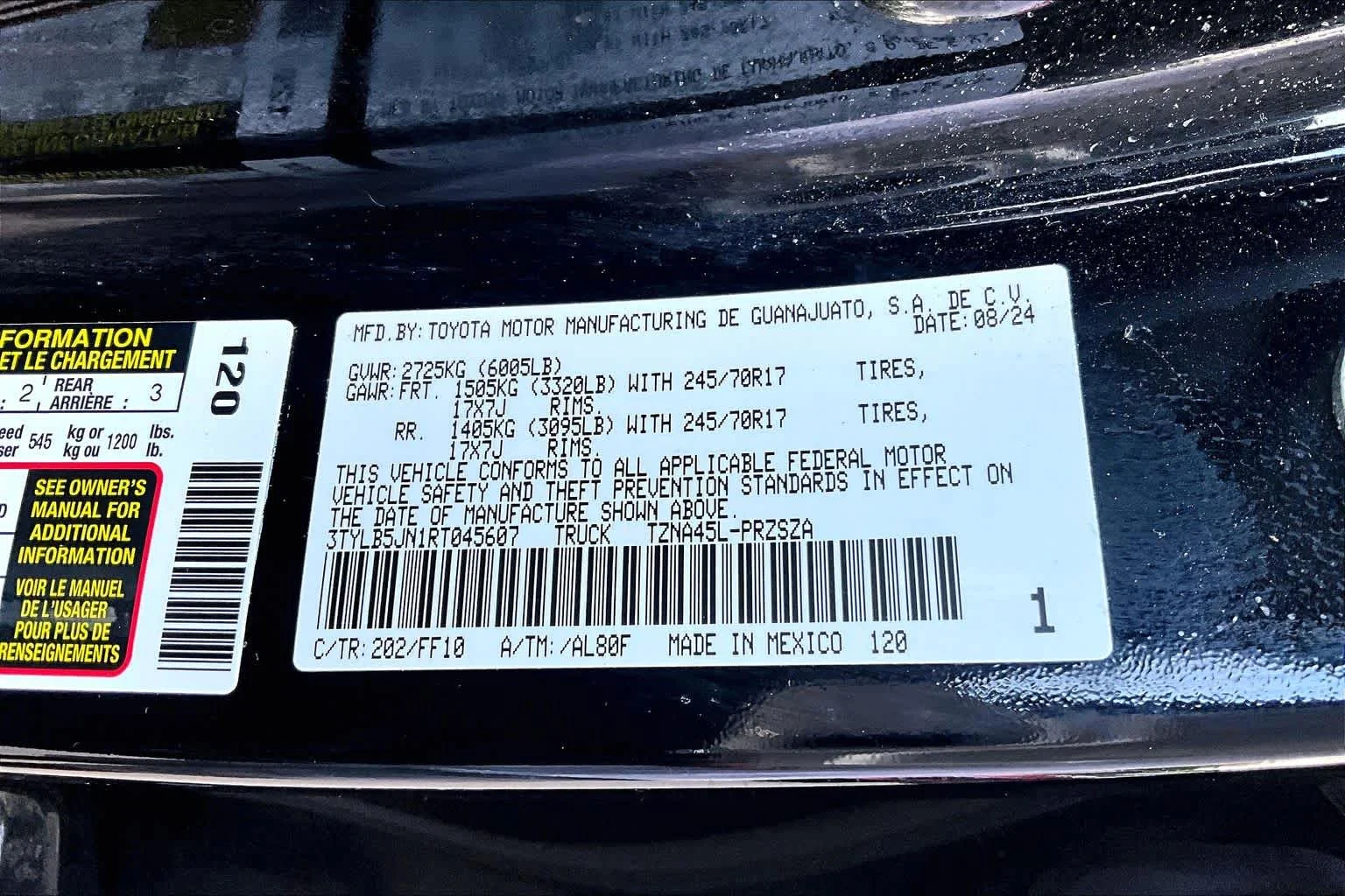 Certified Used 2024 Black Toyota SR5 image 33