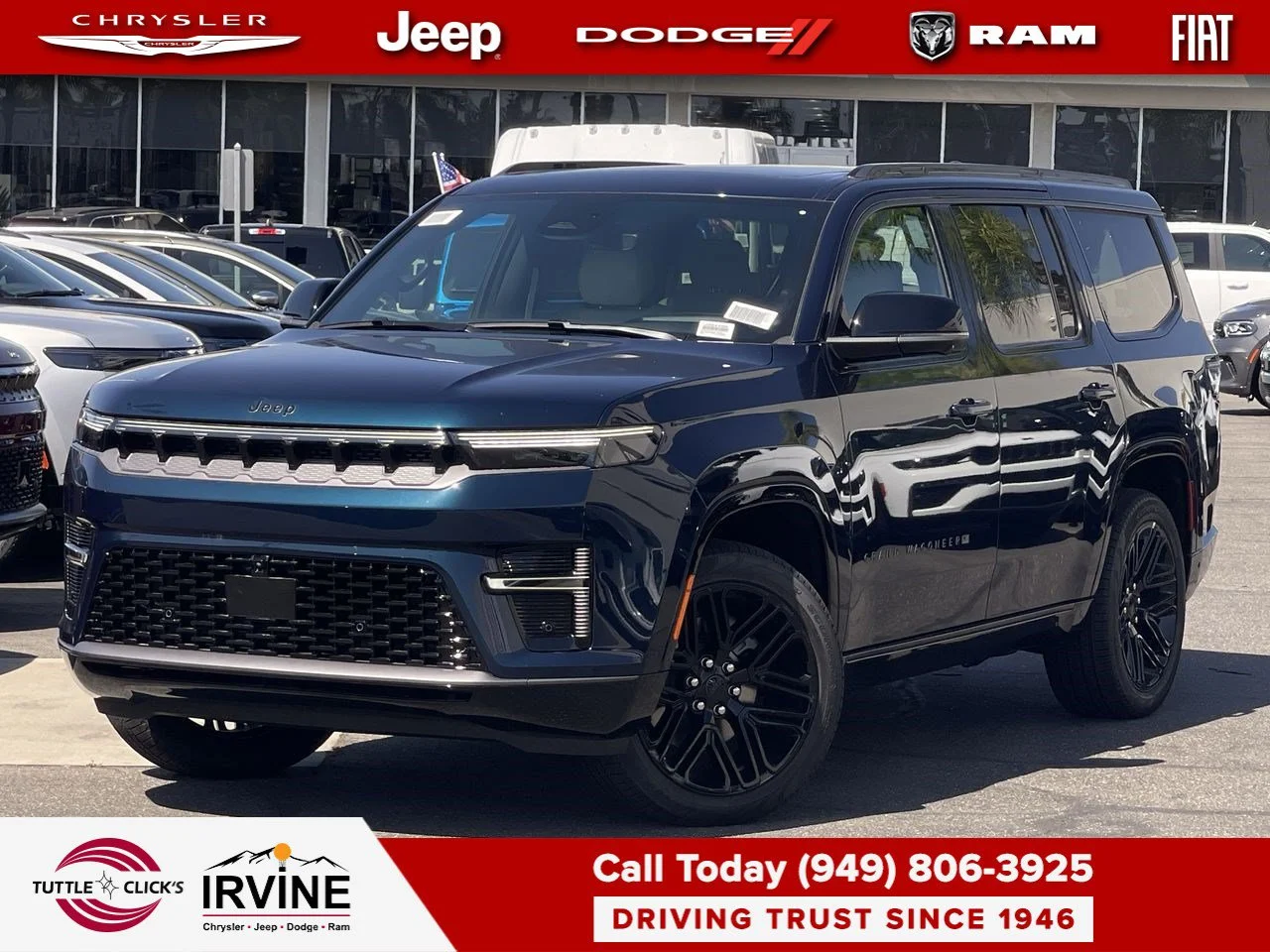 New 2026 Fathom Blue Pearl-Coat Exterior Paint Jeep Limited Reserve image 1