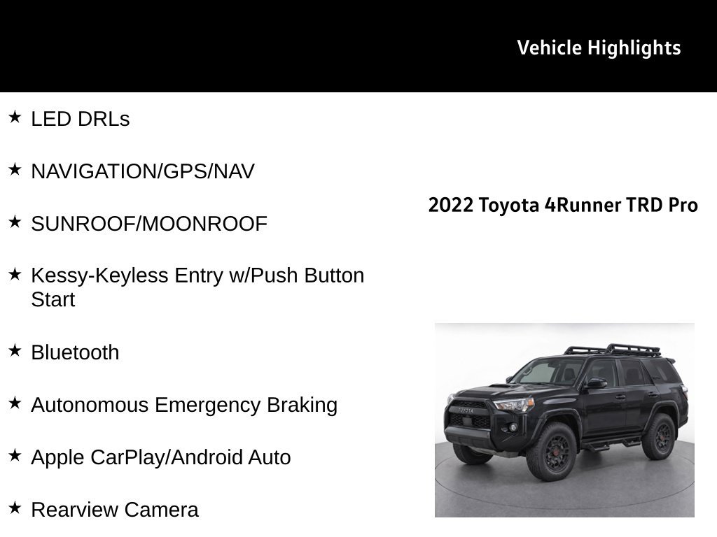 Used 2022 Midnight Black Metallic Toyota TRD Pro image 27
