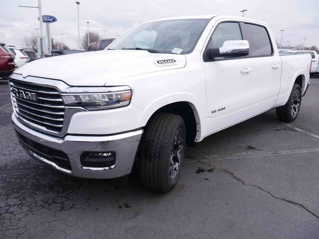 New 2026 Bright White Clear-Coat Exterior Paint RAM LARAMIE image 3