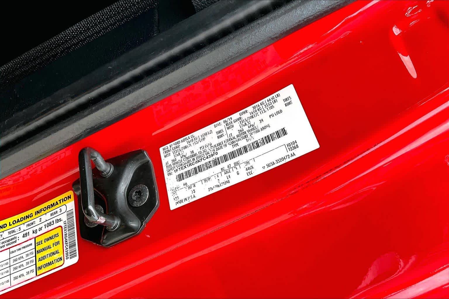 Used 2019 Race Red Ford Raptor image 37
