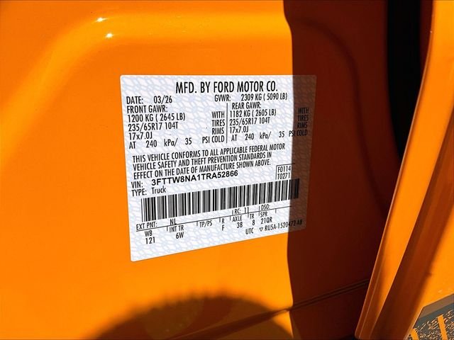 New 2026 Orange Ford Tremor image 14