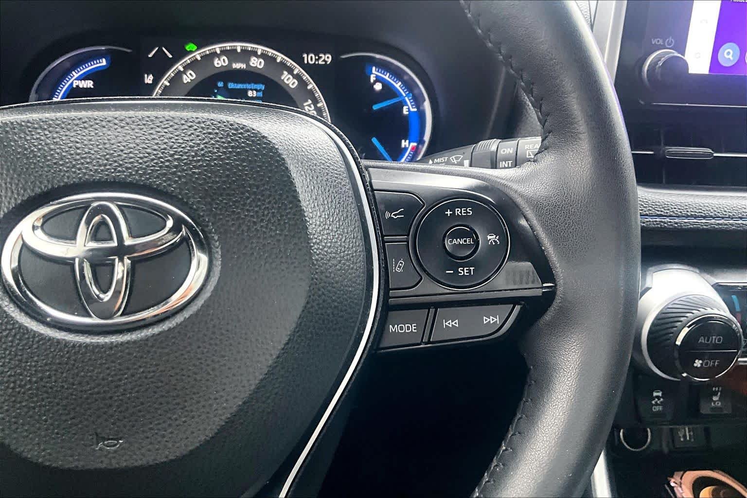 Used 2025 Midnight Black Metallic Toyota Hybrid SE image 22