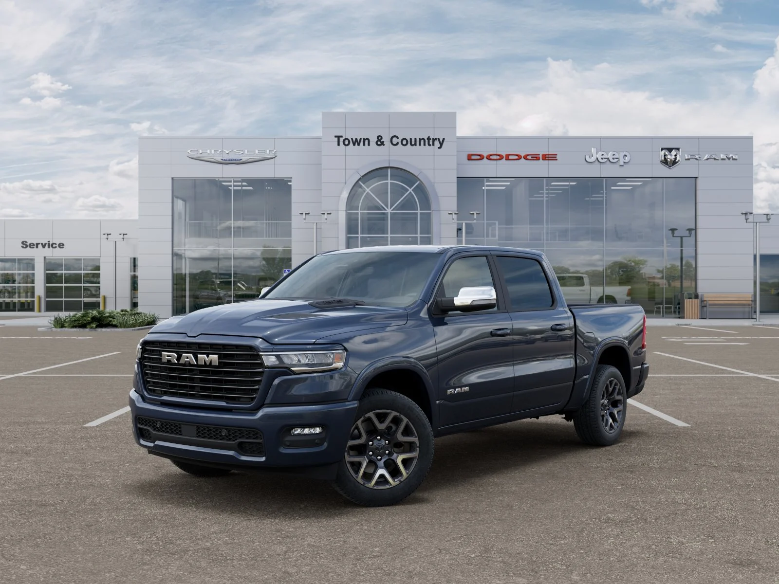 New 2026 Forged Blue Metallic Exterior Paint RAM Laramie image 27