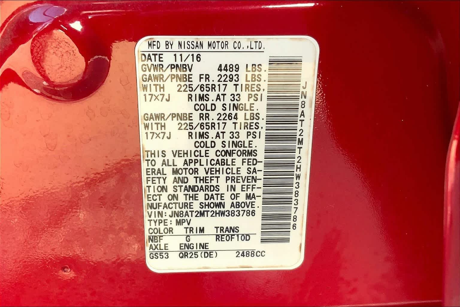 Used 2017 Palatial Ruby Nissan SV image 31