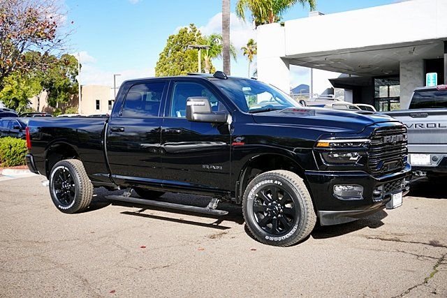 New 2026 Diamond Black Crystal Pearl-Coat Exterior Paint RAM Laramie Night Edition image 6