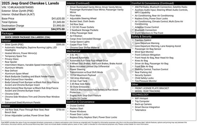 Used 2025 Silver Jeep Laredo image 38