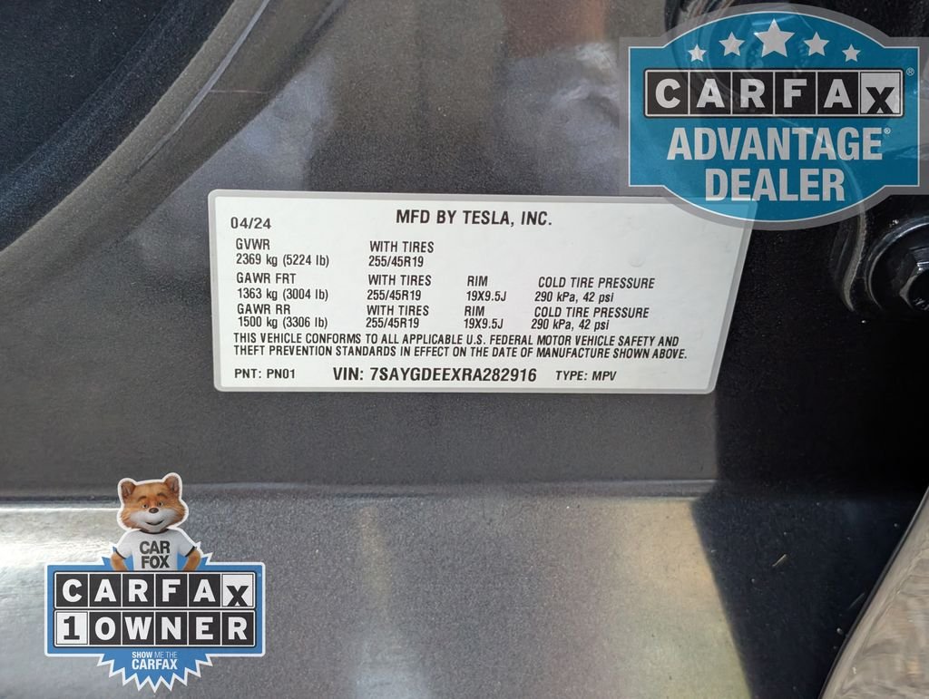 Used 2024 Gray Tesla Long Range Dual Motor All-Wheel Drive image 30