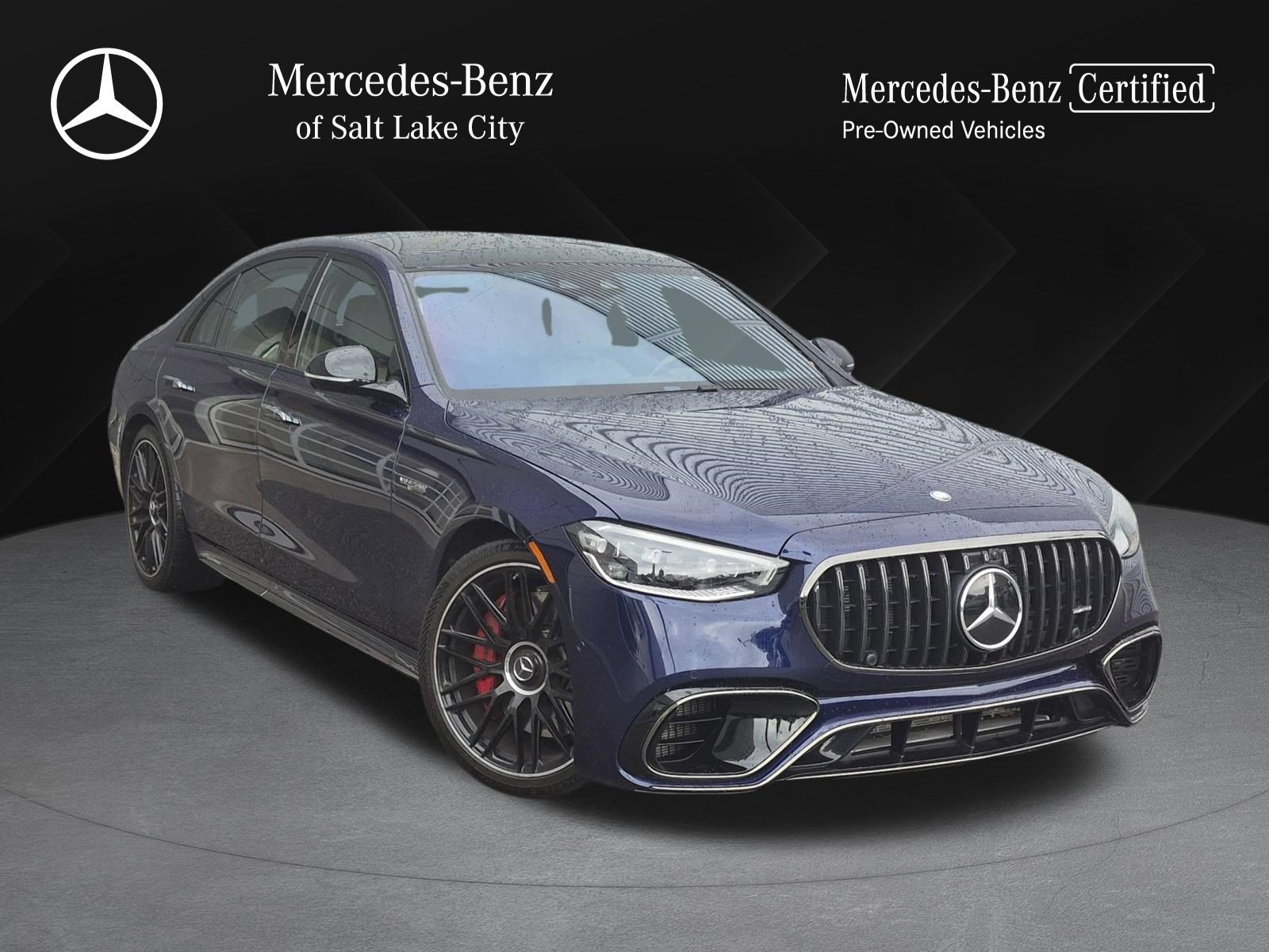 Certified Used 2025 MANUFAKTUR Signature Mystic Blue Metallic Mercedes-Benz AMG® S 63 E image 1