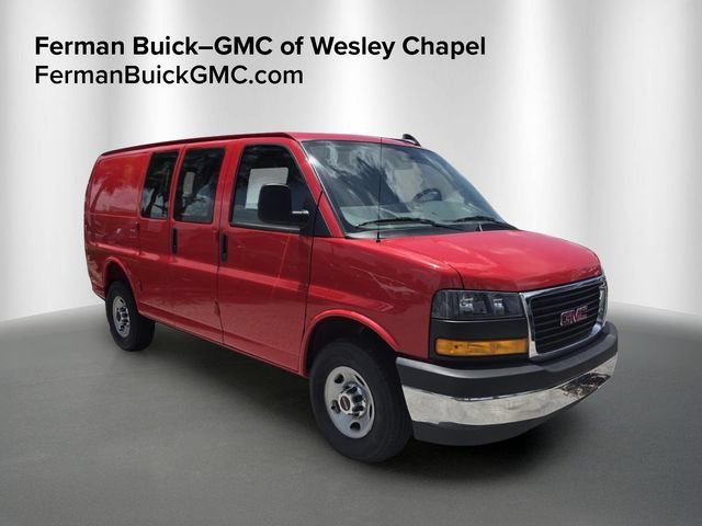 New 2025 Cardinal Red GMC Work Van image 1