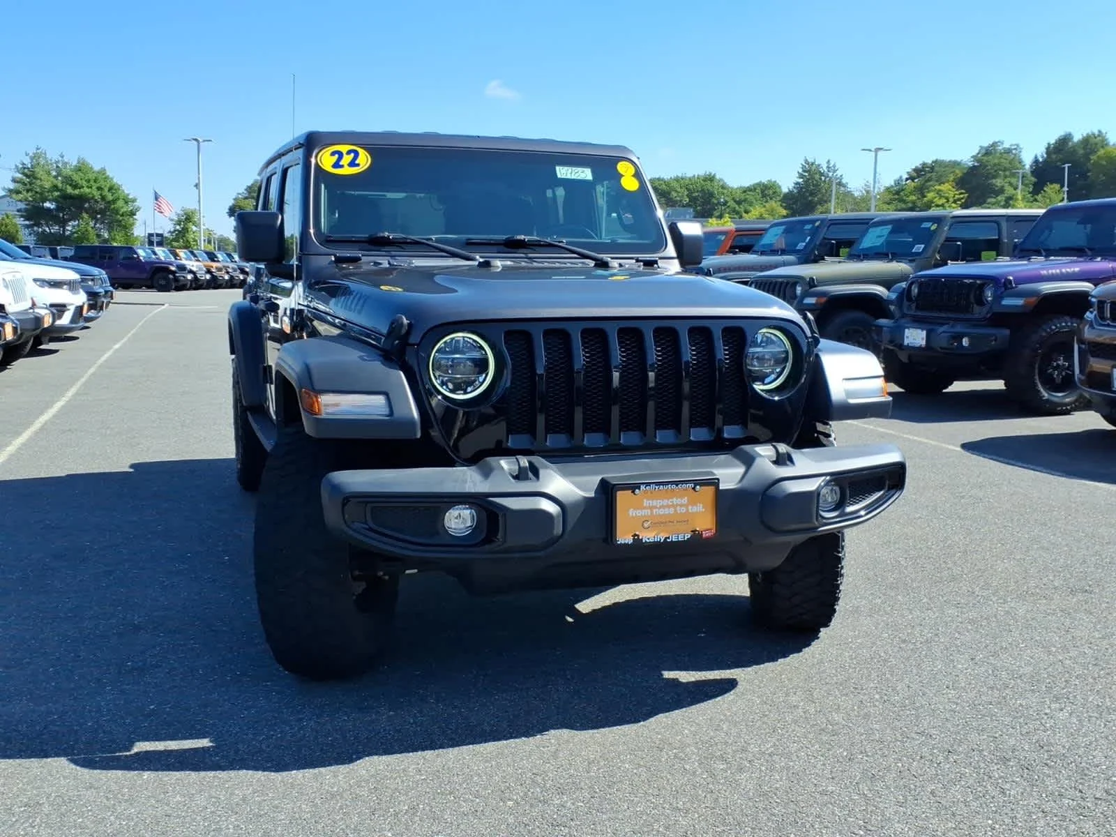 Certified Used 2022 Granite Crystal Metallic Clearcoat Jeep Unlimited Willys image 4
