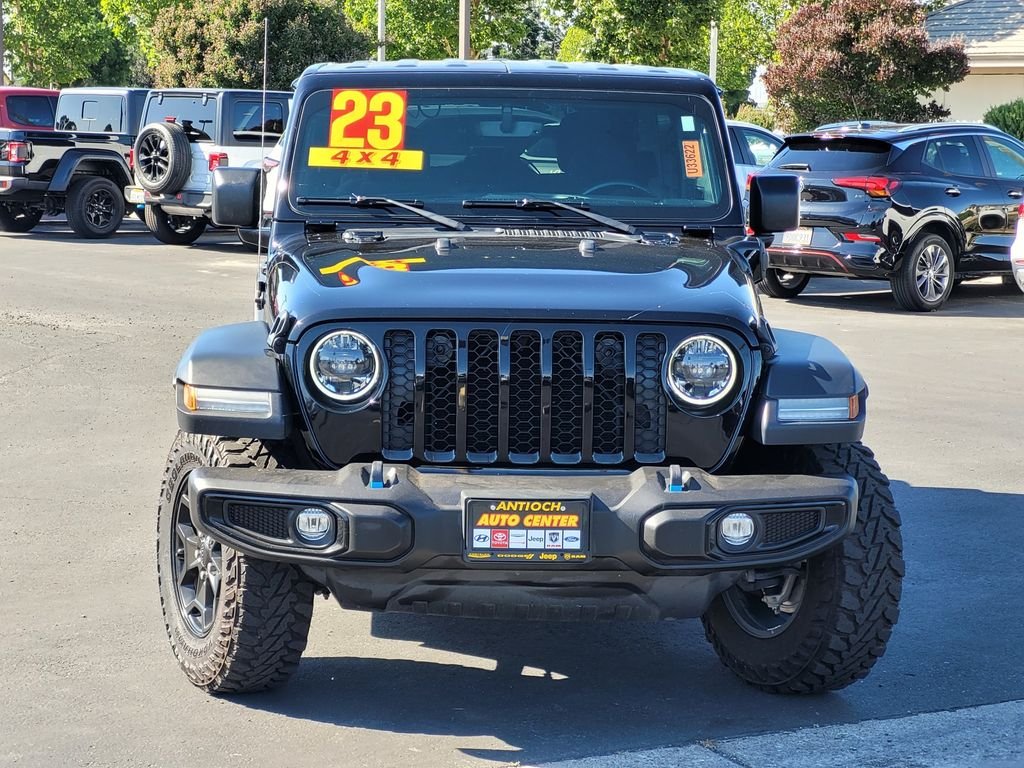 Used 2023 Black Jeep Willys 4xe image 2