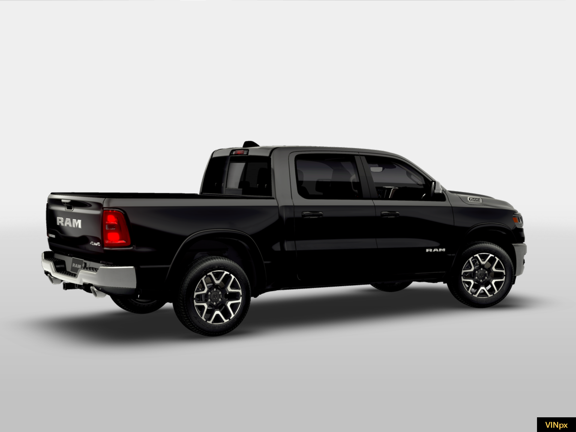 New 2026 Diamond Black Crystal Pearl-Coat Exterior Paint RAM LARAMIE image 8
