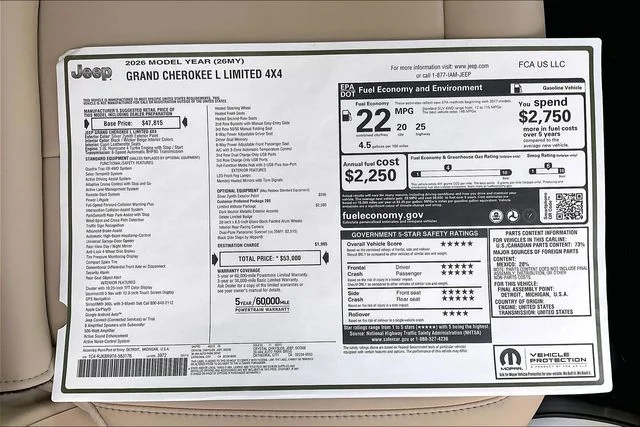 New 2026 Silver Jeep Limited image 16