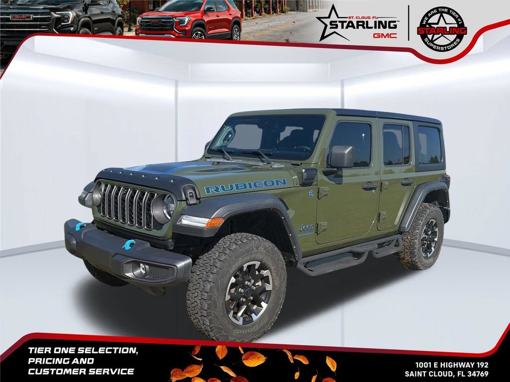 Used 2024 Green Jeep Rubicon 4xe image 1