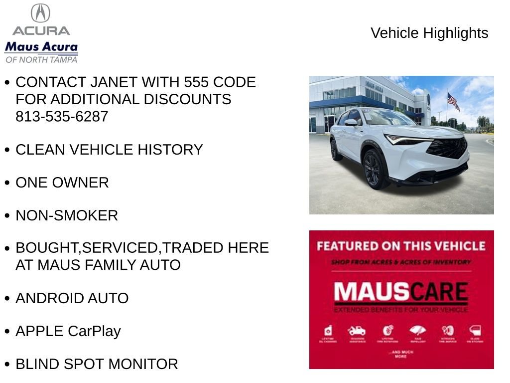 Used 2025 White Acura A-Spec Package image 8