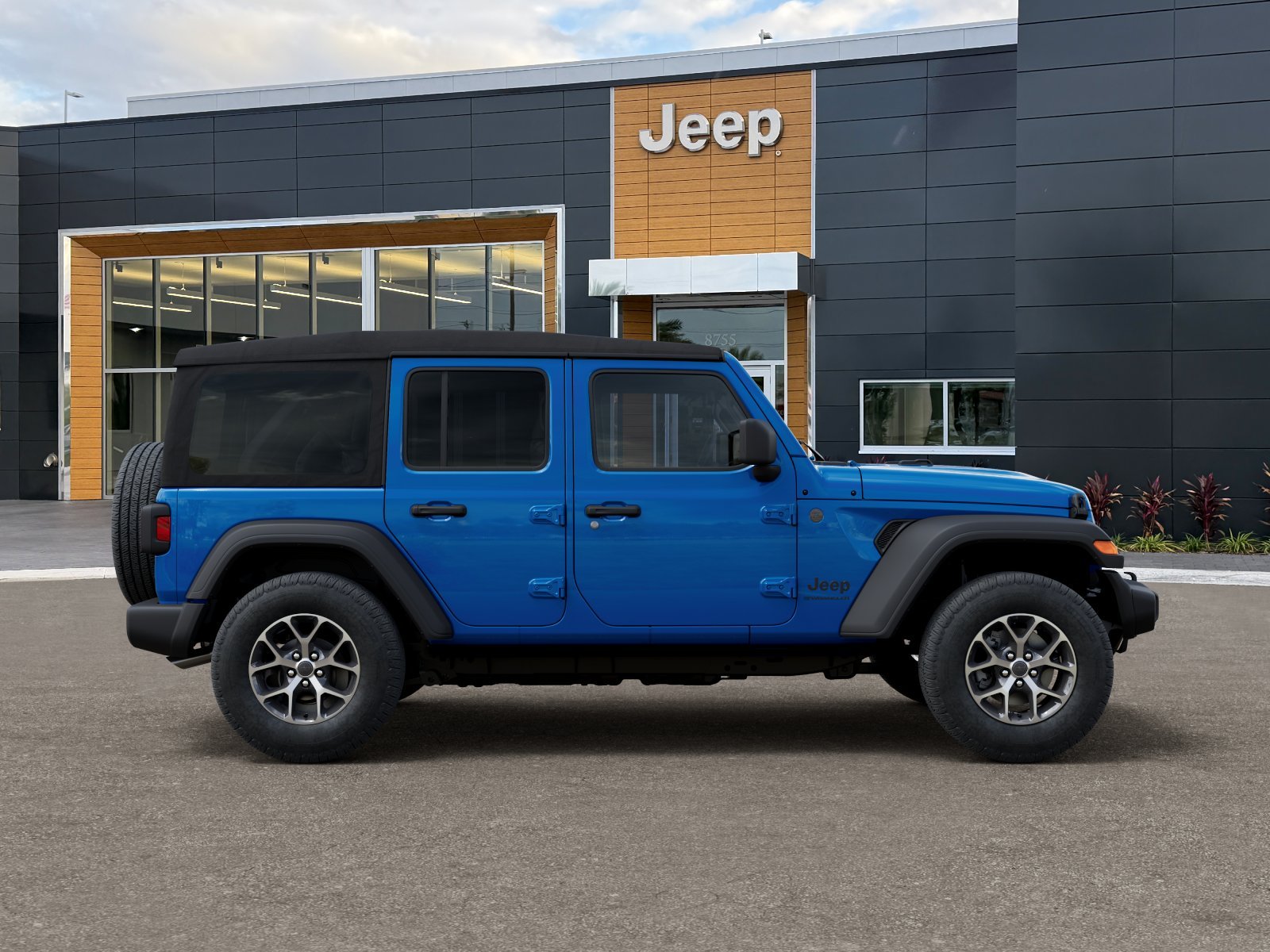 New 2026 Hydro Blue Pearl-Coat Exterior Paint Jeep Sport S image 49