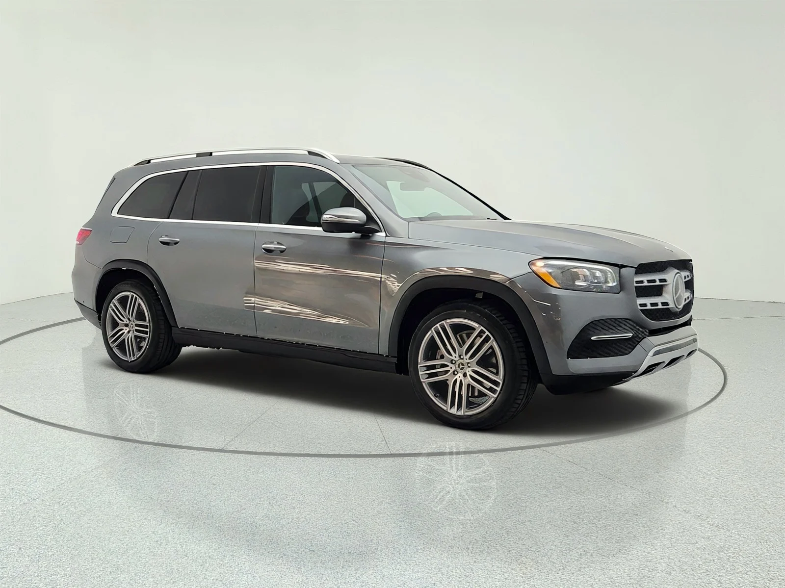 Used 2021 Selenite Grey Metallic Mercedes-Benz GLS 450 4MATIC® SUV image 3