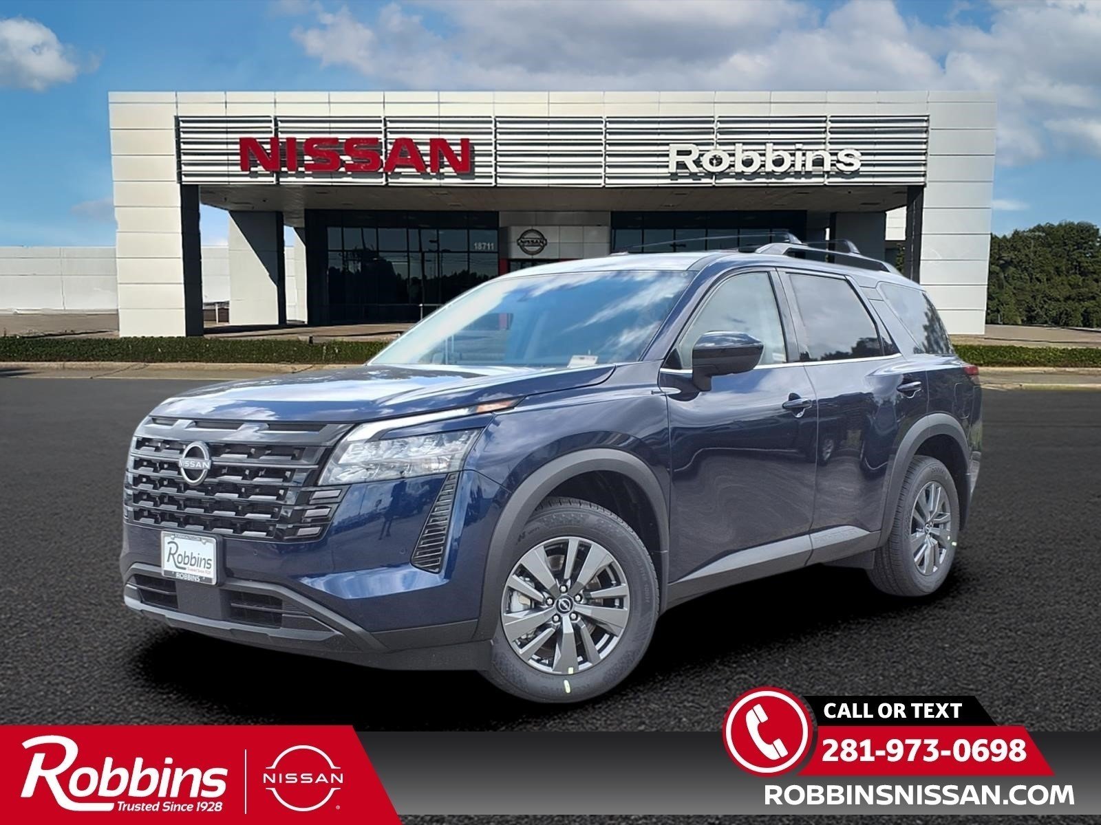 2026 Nissan Pathfinder SV Blue at Robbins Nissan