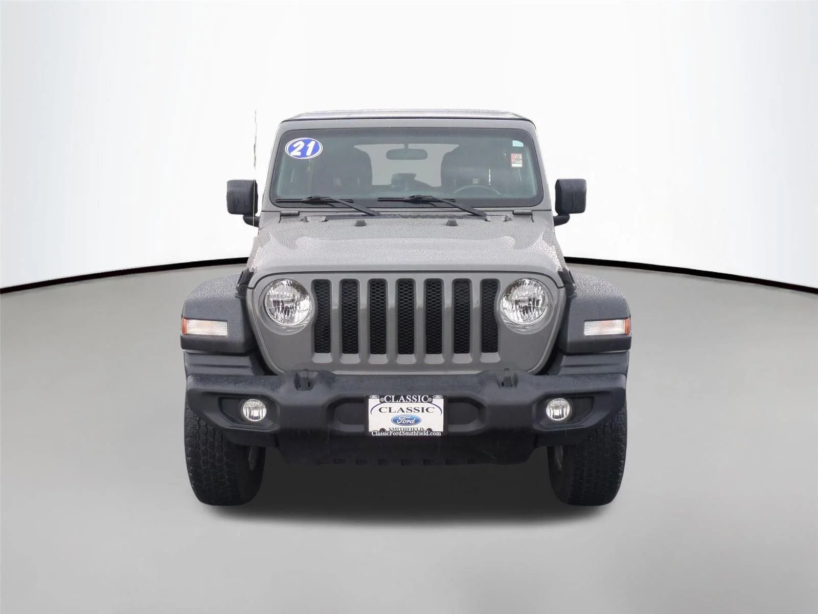 Used 2021 Granite Crystal Metallic Clearcoat Jeep Unlimited Sport S image 8