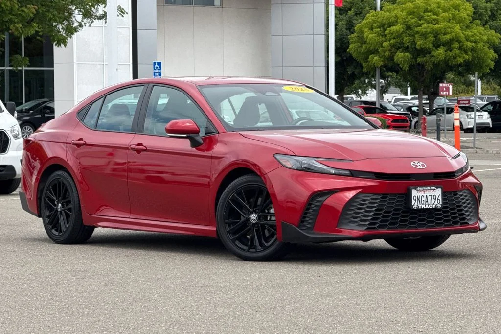 Used 2025 Red Toyota SE image 2