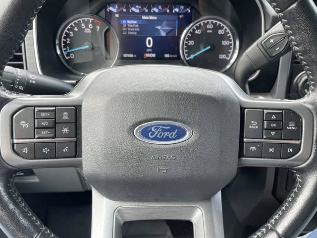 Used 2021 Agate Black Metallic Ford XLT image 48