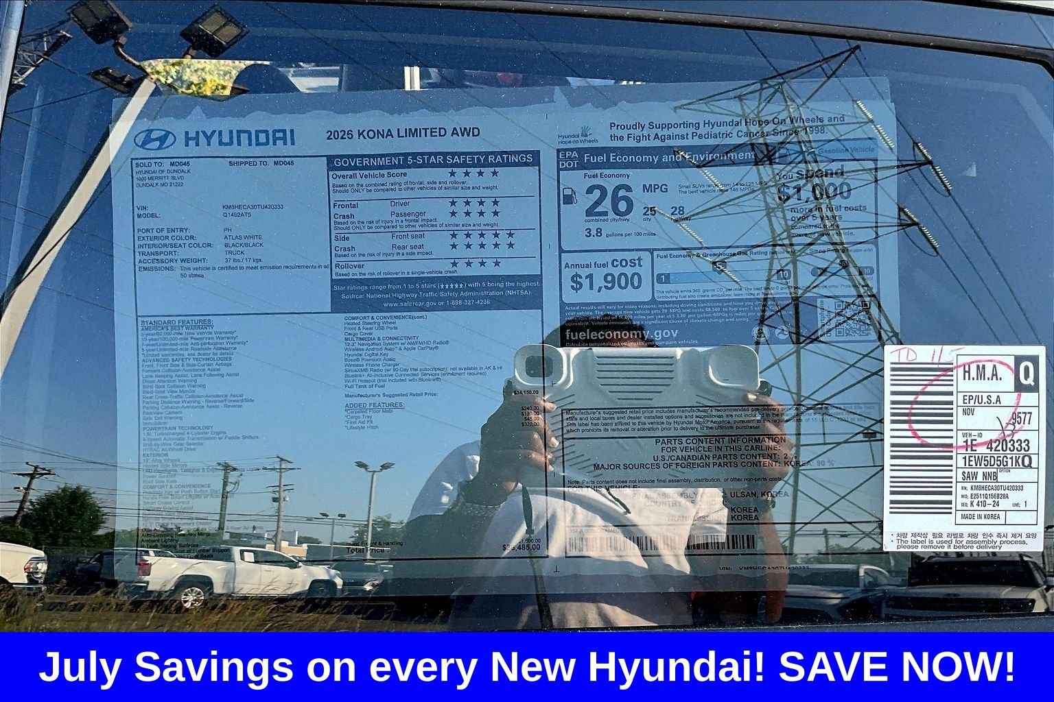 New 2026 White Hyundai Limited AWD image 17