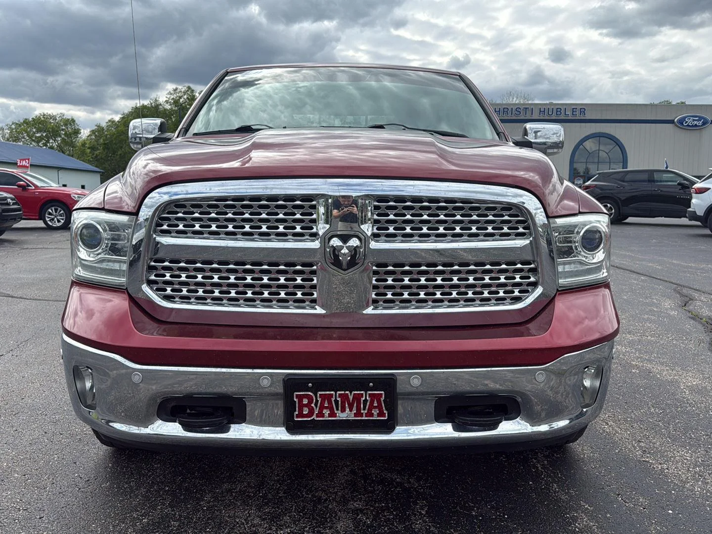 Used 2015 Deep Cherry Red Crystal Pearlcoat Ram Laramie image 2