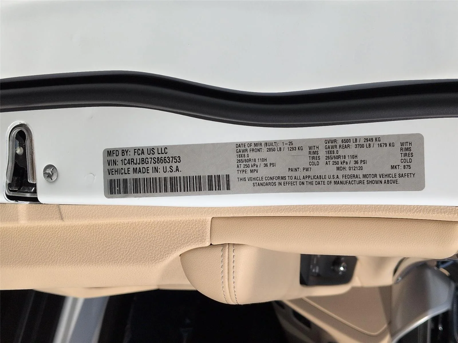 Used 2025 Bright White Clearcoat Jeep Limited image 40