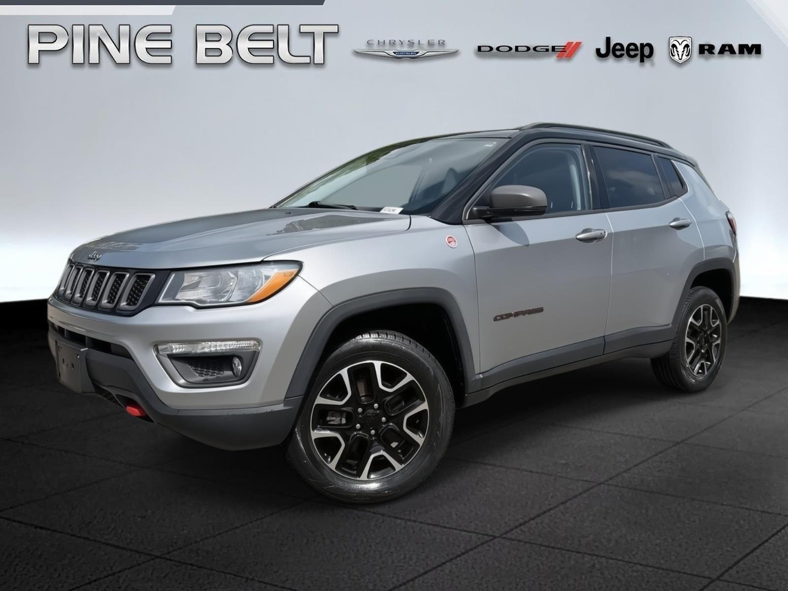 Used 2021 Billet Silver Metallic Clearcoat Jeep Trailhawk image 1