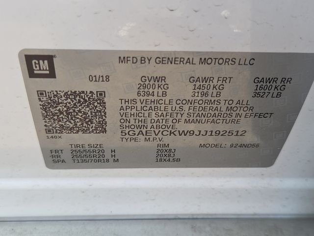 Used 2018 White Frost Buick Avenir image 7