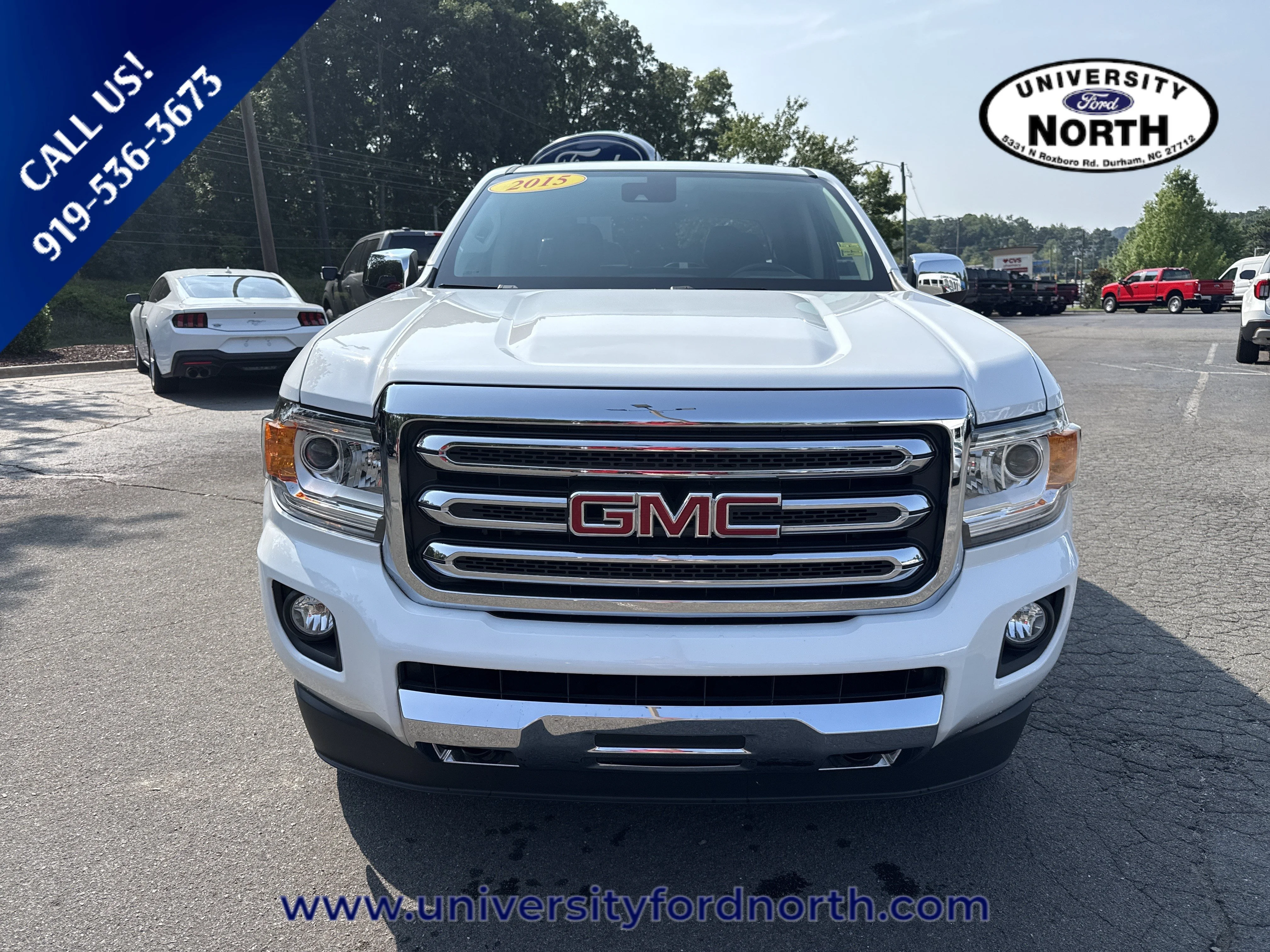 Used 2015 Summit White GMC 4WD SLT image 2