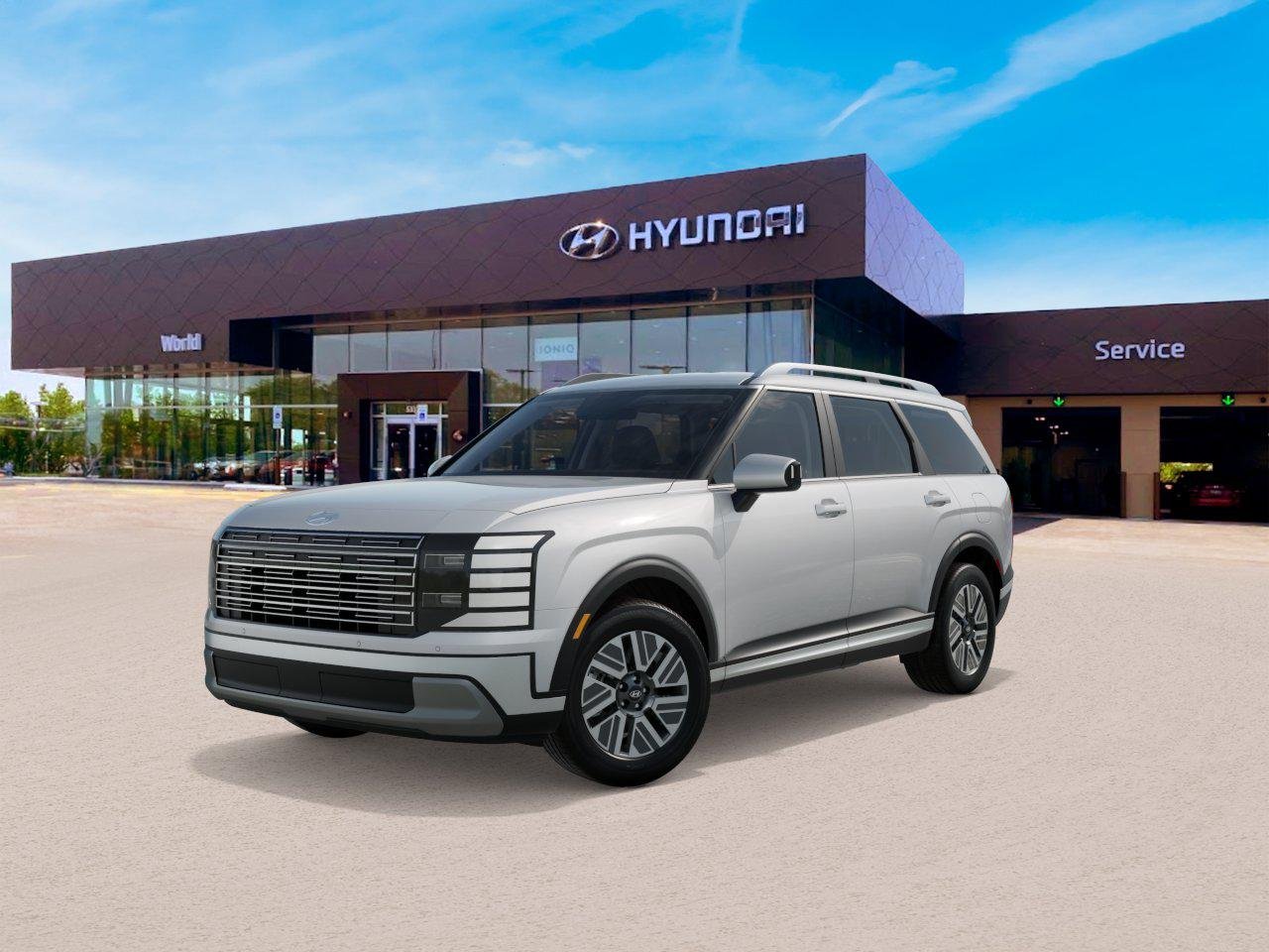 New 2026 Creamy White Pearl Hyundai SEL 8P image 1