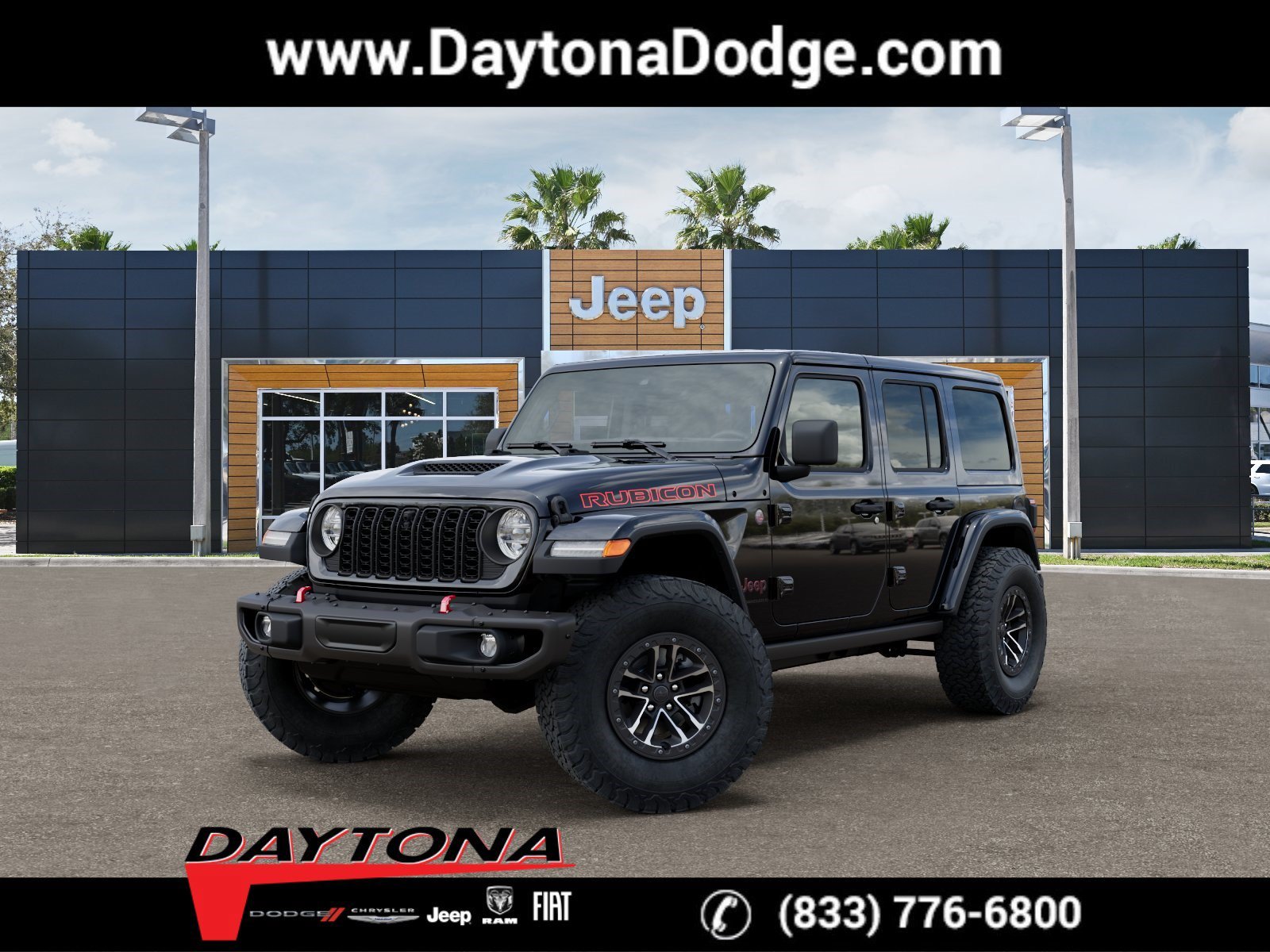 New 2026 Black Clearcoat Jeep Rubicon X image 1