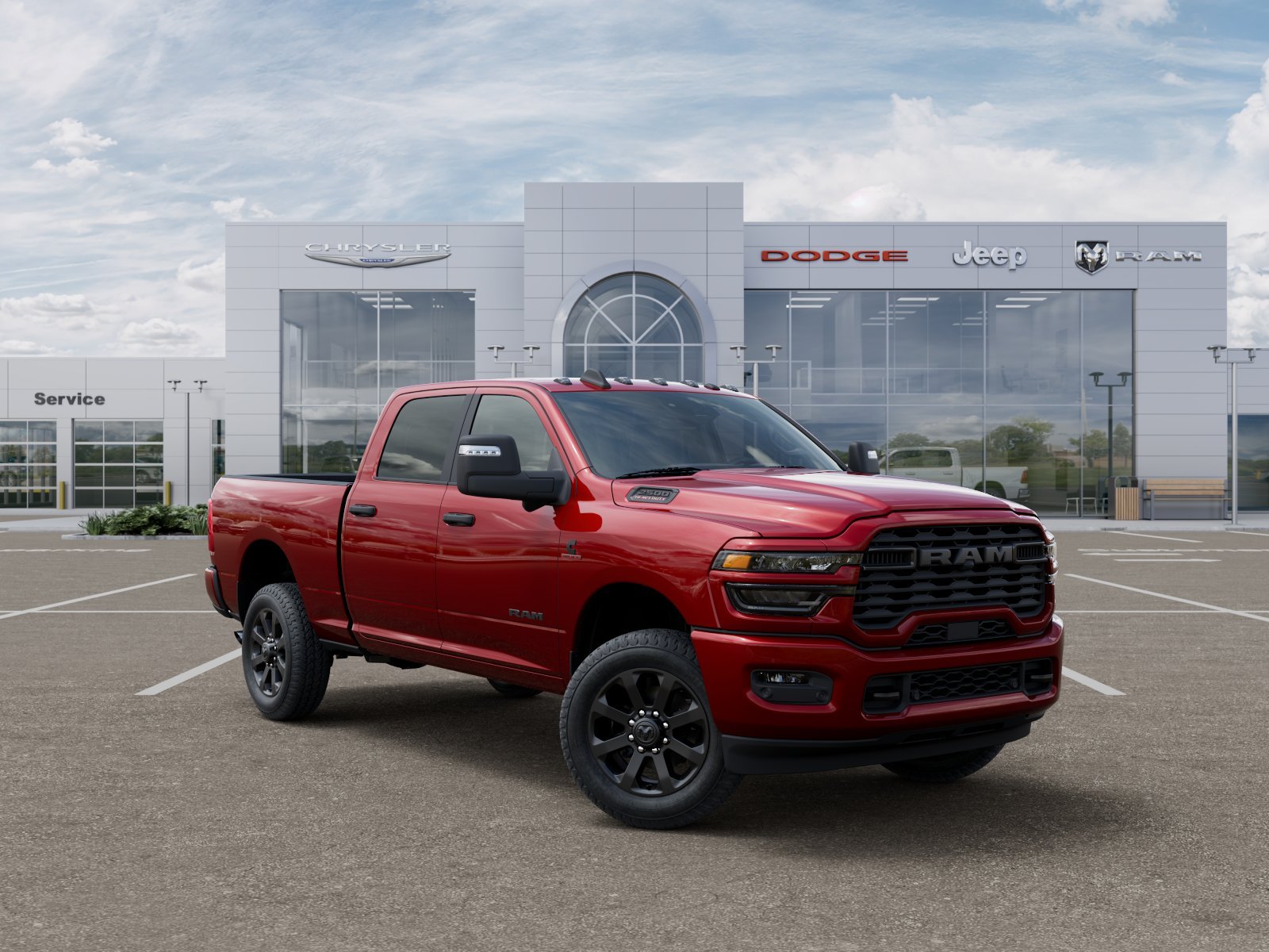 New 2026 Molten Red Pearl-Coat Exterior Paint RAM Big Horn image 20