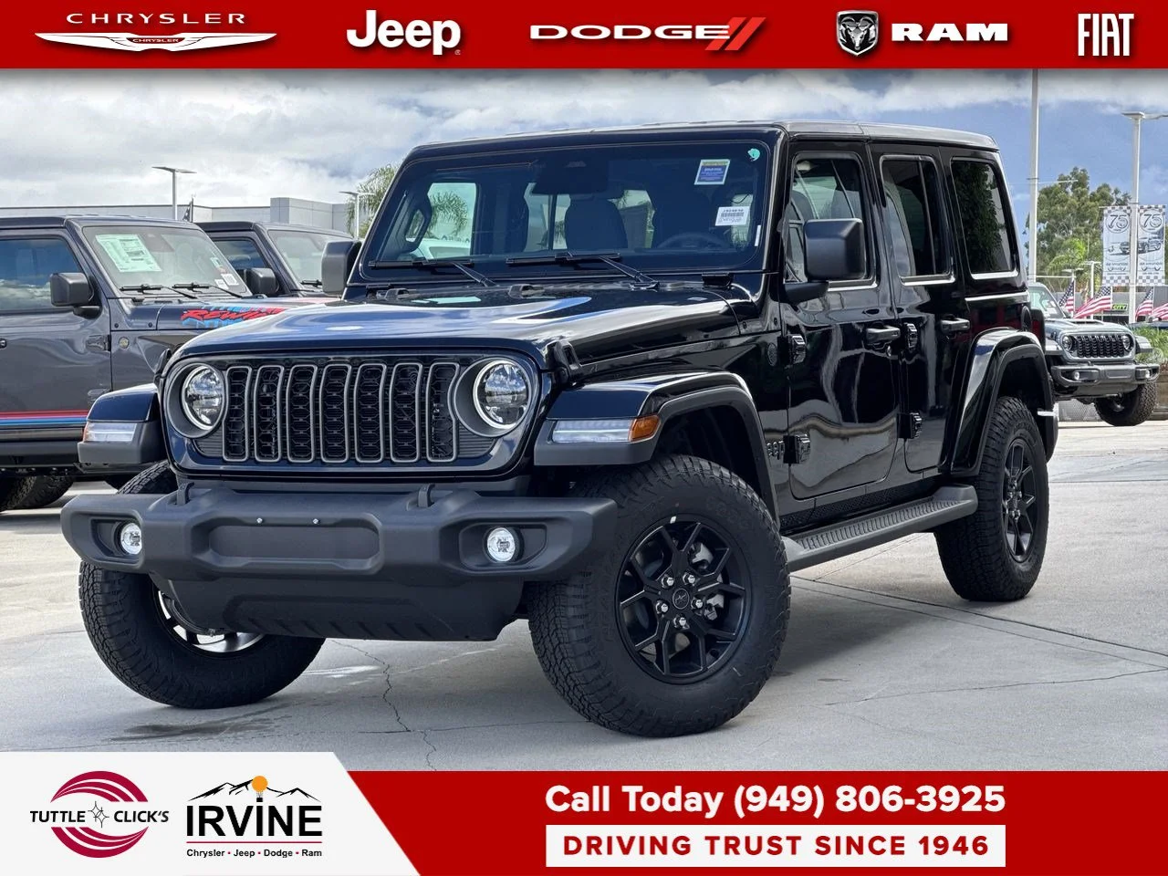 New 2027 Black Clear-Coat Paint Jeep Sport S image 1