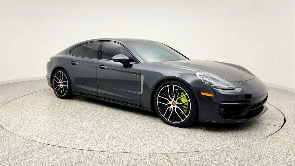 Used 2023 Volcano Grey Metallic Porsche 4 E-Hybrid Platinum Edition AWD with 21