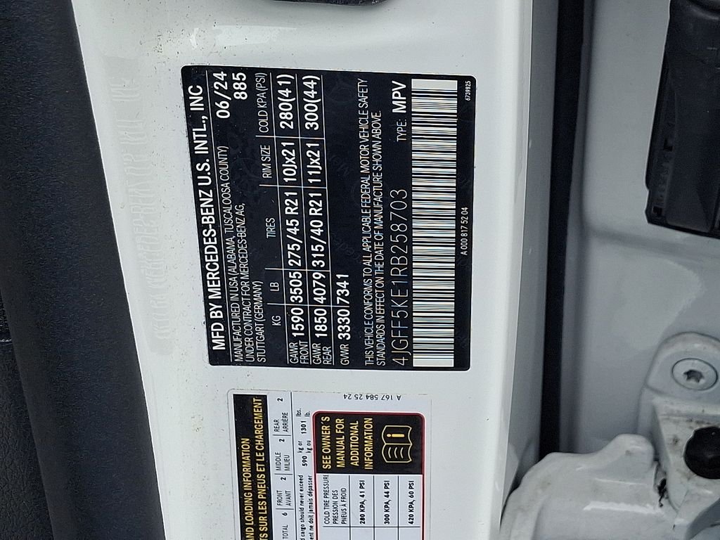 Certified Used 2024 MANUFAKTUR Moonlight White Metallic Mercedes-Benz GLS 450 image 28