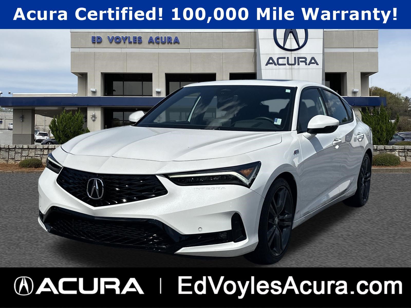 Certified Used 2025 Platinum White Pearl Acura w/A-Spec Technology Package image 1